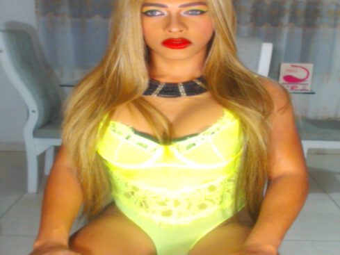 Blonde live Tgirl sex cam shows